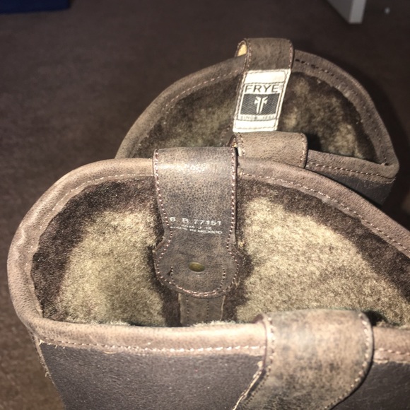 Frye “Mara Button” Genuine Shearling Boot OTK - Picture 8 of 8